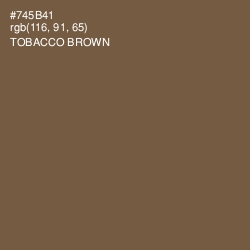 #745B41 - Tobacco Brown Color Image